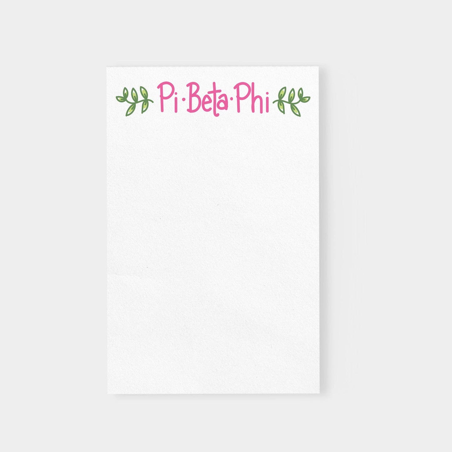 Pi Beta Phi Vines Sorority Notepad