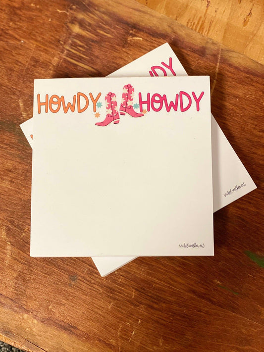 Howdy Howdy Chunky Notepad