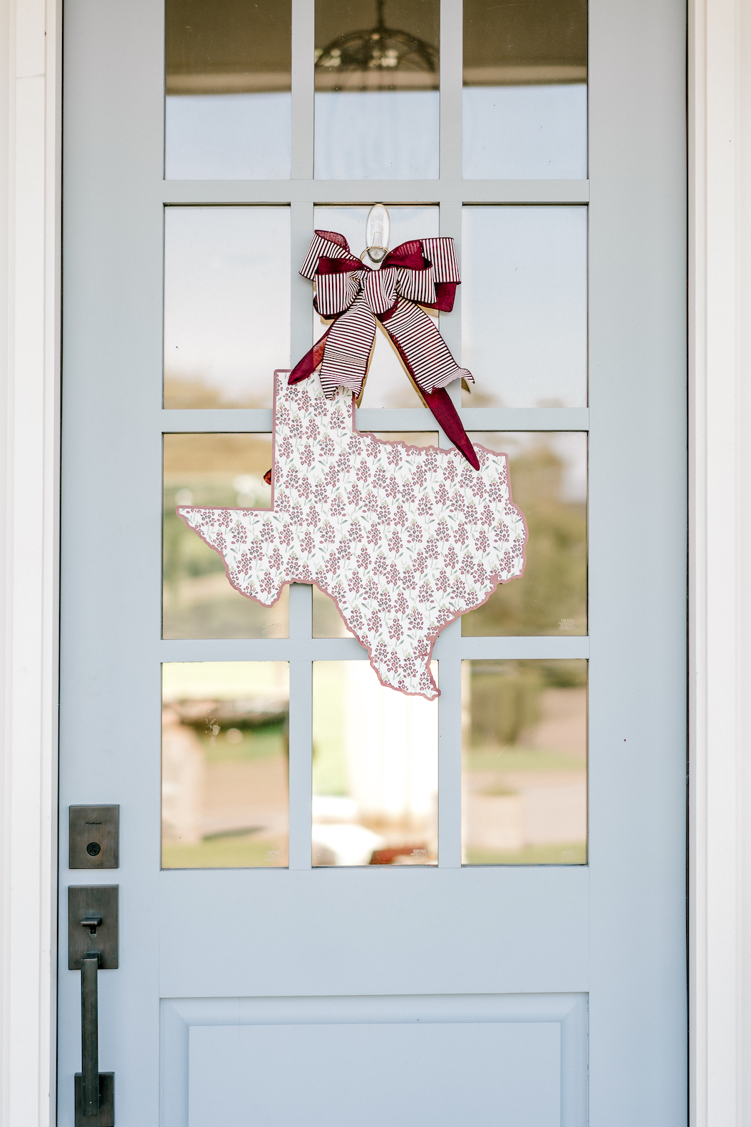 Texas Bluebonnets (Maroon)- Door Hanger