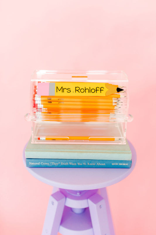 Acrylic Pencil Dispenser - The Mrs. Rohloff