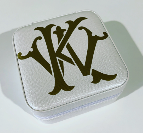 Jewelry Box - six colors (two-color monogram)