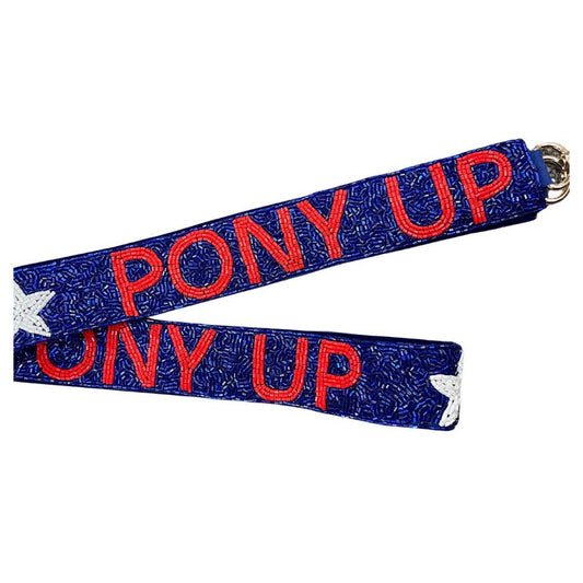 Pony Up Blue/Red Strap