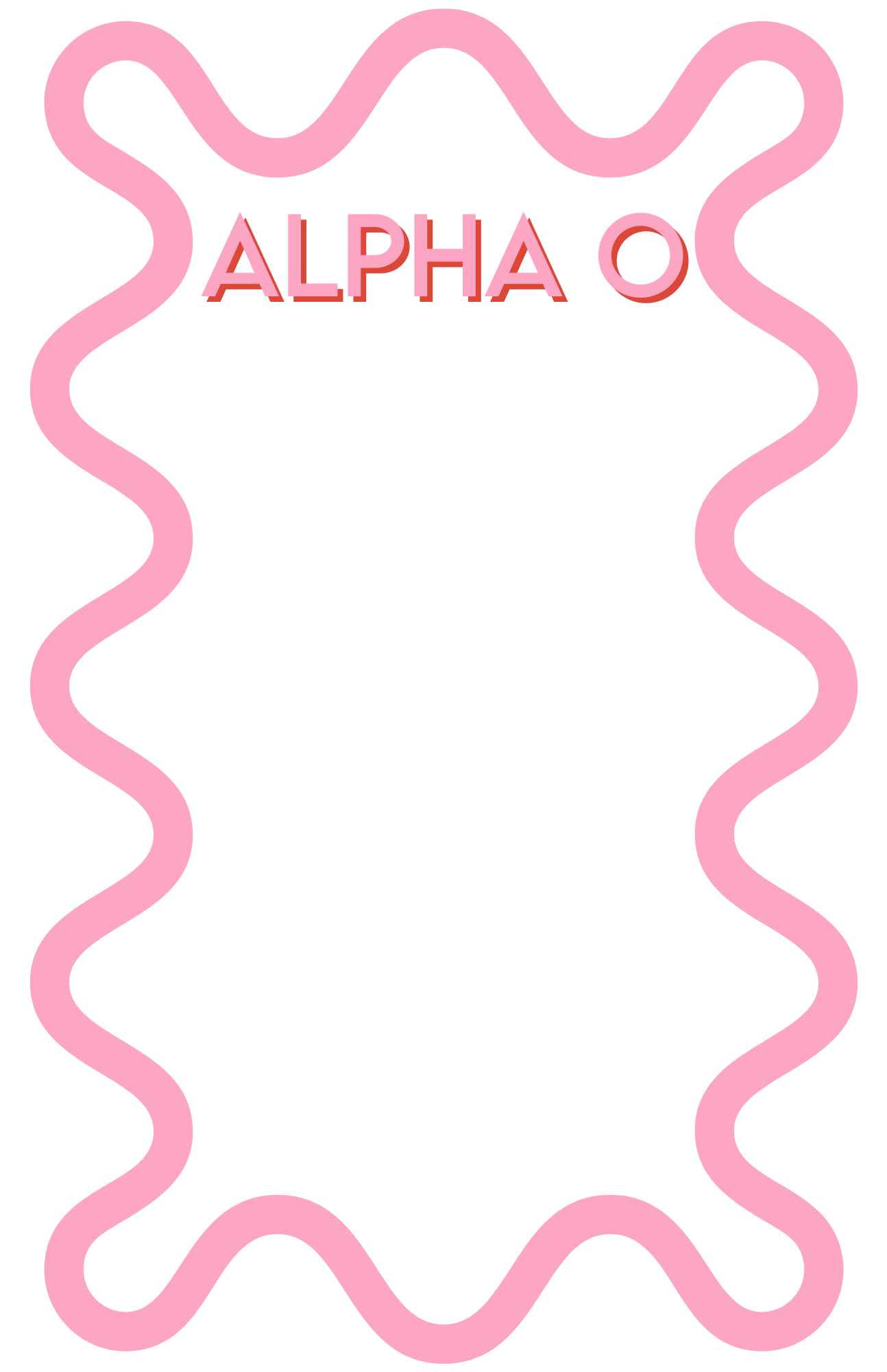 Sorority Squiggle Notepad