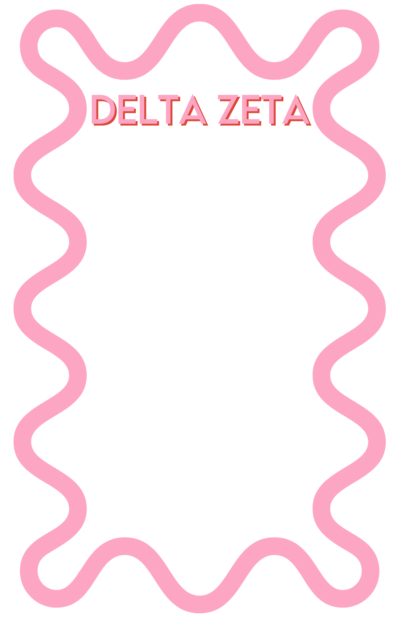 Sorority Squiggle Notepad