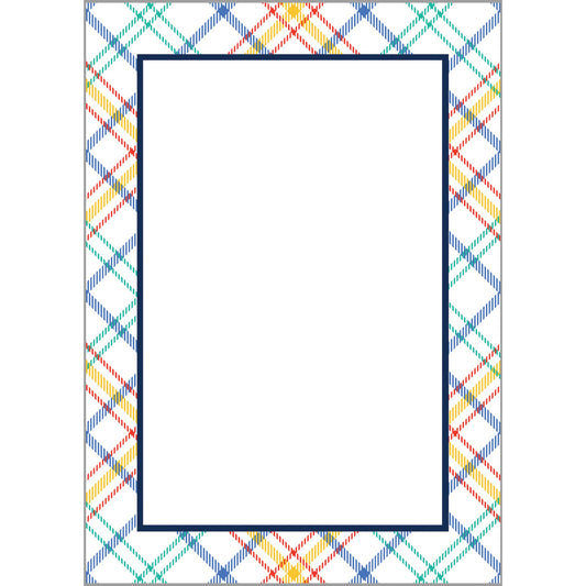 5"x7" Summer Plaid Notepad