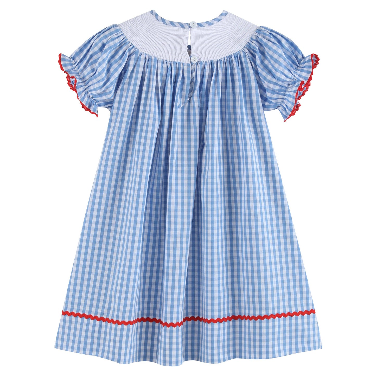 School Supplies Smocked Bishop Dress