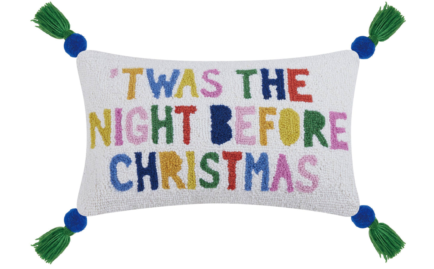 Night Before Christmas w/Pom Hook Pillow